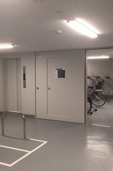 ミレアコート銀座プレミア 地下駐輪場