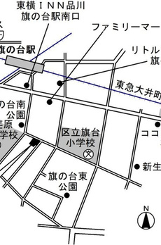 パピエ旗の台 
