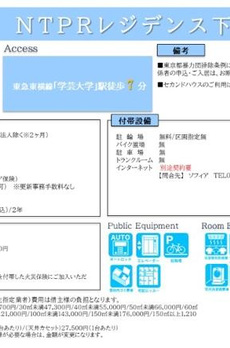 ＮＴＰＲレジデンス下馬 