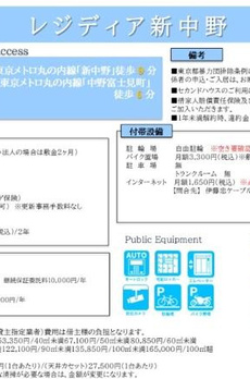 レジディア新中野 