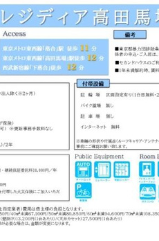 レジディア高田馬場 