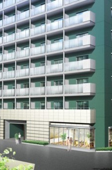 コンフォリア日本橋人形町イースト 緑に包まれた柔らかな印象の外観