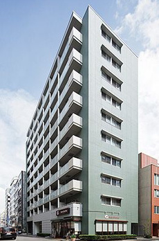 コンフォリア日本橋人形町イースト 緑に包まれた柔らかな印象の外観